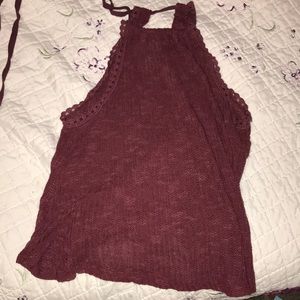Maroon Halter top